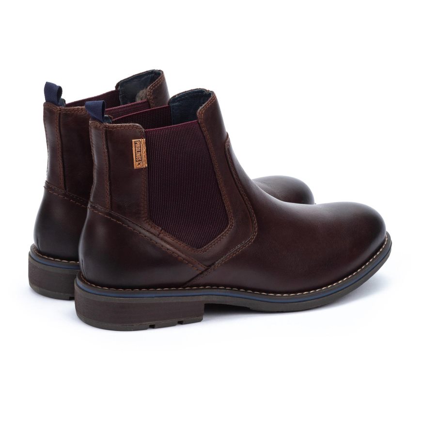 Men's Pikolinos YORK Chelsea Boots Brown | NZ XA39071